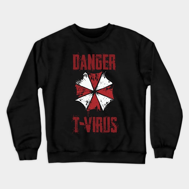 Danger T-Virus Crewneck Sweatshirt by horrorshirt